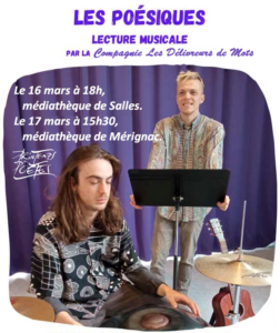 lecture musicale "Les Poésiques" @ Médiathèque municipale, Salles