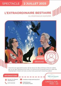 Lecture Spectacle "L’extraordinaire bestiaire du Professeur Merterre" @ Branne